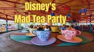 [4k] Mad Tea Party at Disney's Magic Kingdom|Walt Disney World