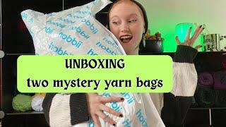 Yarn Unboxing - Opening 2 Hobbii mystery bags!