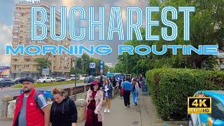 [4K]  Bucharest Morning Walking Tour Through Elegant Avenues ‍️️