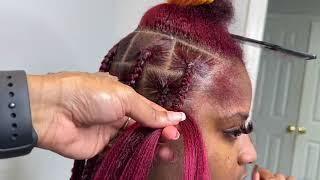 Large knotless braids// Watch me work!!!