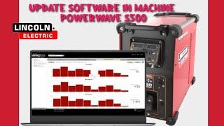 How to update powerwave software on lincoln electric Powerwave S500 machine #lincolnelectric