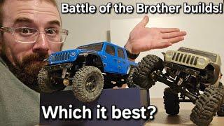 SCX24 Gladiator Brother Build Battle! Who Has the Better Rig?