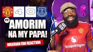 MANCHESTER UNITED 4-0 EVERTON  ( Ipali - NIGERIAN FAN REACTION) - Premier League HIGHLIGHT