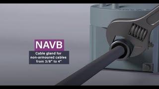 Barrier cable gland NAVB series - non-armoured cables from 3/8" to 4"