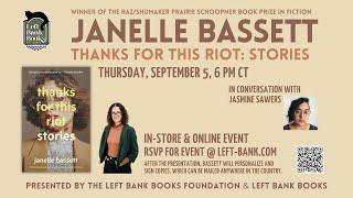 Left Bank Books presents Janelle Bassett in conversation with Jasmine Sawers