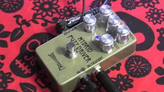 Skreddy Pedals HYBRID FUZZ DRIVER guitar pedal demo with Les Paul