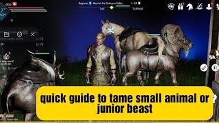 dark and light mobile (quick guide to tame small animal or junior beast)