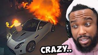 CashNasty Reacts To When Blowing Up Your Enemy’s Car Goes Wrong