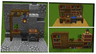 Minecraft - 10 More Interior Decoration Ideas and Designs! [Inspiration & Tips]