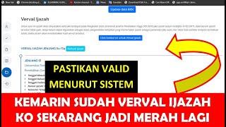 SOLUSI VERVAL IJAZAH DI INFO GTK 2023 JADI MERAH LAGI (TIDAK VALID)