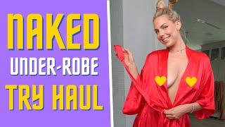 SEXY Naked Under ROBE Try On Haul (the link you want is on IG @jennalee)