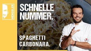 Schnelles Spaghetti Carbonara-Rezept von Steffen Henssler