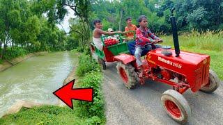 We Went To See The Water Fountain | Mini Mahindra Tractor