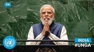  India - Prime Minister Addresses United Nations General Debate, 76th Session (English) | #UNGA