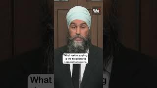 Reporter presses Singh on why NDP continues “to prop up” Liberals amid foreign interference report