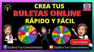 CREA TU RULETA ONLINE , IDEAL PARA TUS CLASES VIRTUALES