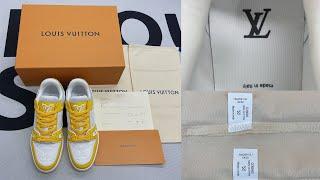 2022 New Louis Vuitton Trainers丨LV Yellow Sneaker Review In Advance