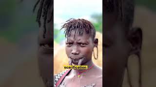 Body scarification | surma tribe #africantribes #shortvideo #short