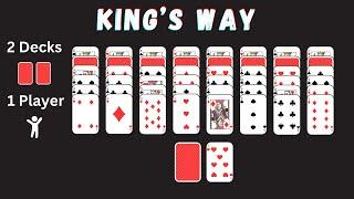 How To Play King's Way Solitaire