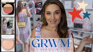GET READY WITH ME FOR A 4TH OF JULY PARTY NEW MAKEUP AND OUTFIT DETAILS️