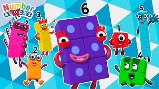 Pretty Pattern and Painting by Numbers! ️ | Learn Colourful Maths and Counting | Numberblocks