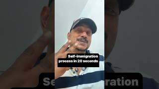 Self-immigration process in 20 seconds