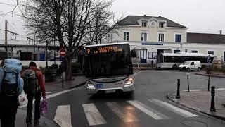 Départ de l' Iveco Urbanway 12 €6 n°575 Transdev STRAV