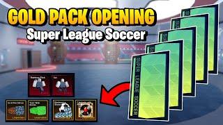 GOLD PACK OPENING! | Roblox Super League Soccer