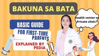 VACCINE ni baby: basic guide| bakuna sa health center vs private pedia clinic explained by Doc