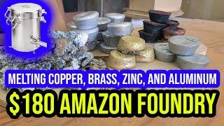 Melting Brass, Copper, Zinc, and Aluminum with a $180 Chinese Foundry Furnace from Amazon Casting