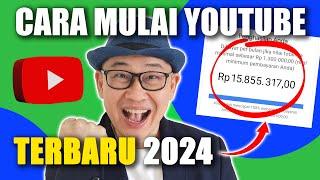 TUTORIAL TERLENGKAP Cara membuat channel YOUTUBE TERBARU [2024] Step by Step bagi YOUTUBER PEMULA