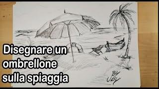 Disegnare un ombrellone sulla spiaggia con la penna Tutorial