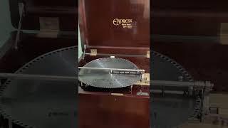 Mira Empress 18½ inch (47cm) Disc Musical Box double comb plays 80 It is Well with My Soul P.P.Bliss