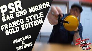 PSR Gold Bar End Mirror UNBOXING "Franco" Style Cafe racer parts