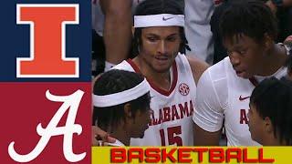 #25 ILLINOIS vs #8 ALABAMA Basketball Game Full Highlights 2024