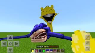 Every Shin Sonic vs MUTANT SIMON SPRUNKI Mod ADDON UPDATE in MINECRAFT PE