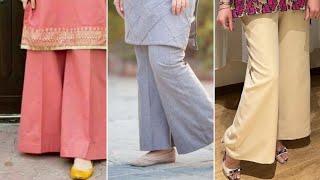Wide Legged Trouser Designs /Plazo Trousers Designs / Bell Bottom Trousers|lawn shirt with plazo