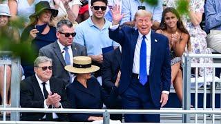 Donald Trump and Melania cheer on son Barron at his high school graduation