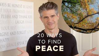 20 Simple Ways to Find a Moment of Peace