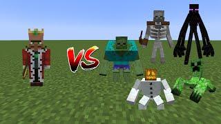 Villager King(Min's Universe) Vs Mutant Monsters - Minecraft Mob Battle