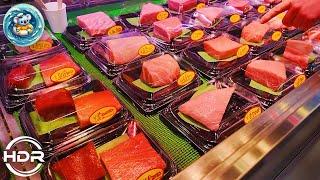 [ Japan Travel ] Kuromon market ichiba. Osaka. Good foods from all over the country #walking_tour