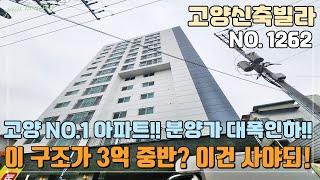 [NO.1262] 고양신축빌라 고양NO.1 아파트 현장!! 분양가 대폭인하!! 이 구조가 3억 중반대라고?! 이건 사야되!!