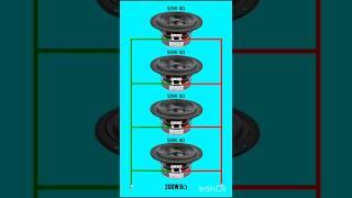Speaker parallel connections #diy #speaker