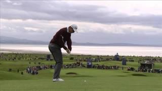 Justin Rose - slow motion golf swing - iron fairway