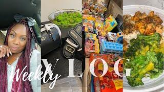 VLOG| HE WRECKED MY CAR| BLACK IS THE NEW BLACK| GROCERY HAUL| COACH UNBOXING| LOTS OF COOKING