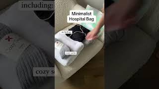 MINIMALIST HOSPITAL BAG - see my list in the description ↗️ #shorts #hospitalbag