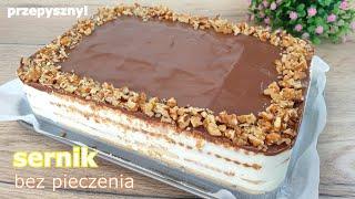 Najlepszy SERNIK / STEFANKA bez pieczenia  The best CHEESECAKE without baking  quick and delicious