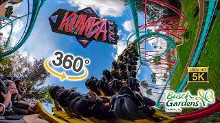 5K VR 360 Kumba Roller Coaster On Ride Ultra HD POV Busch Gardens Tampa 2020-01-15