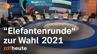 "Berliner Runde" mit den Spitzenvertretern der Parteien zur Bundestagswahl 2021