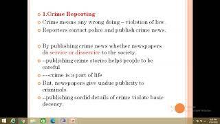 Crime Reporting